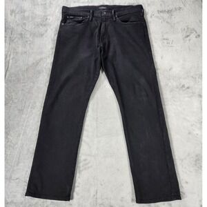 Polo Ralph Lauren Jeans Mens 34x32 Black Hampton Relaxed Straight Denim Stretch
